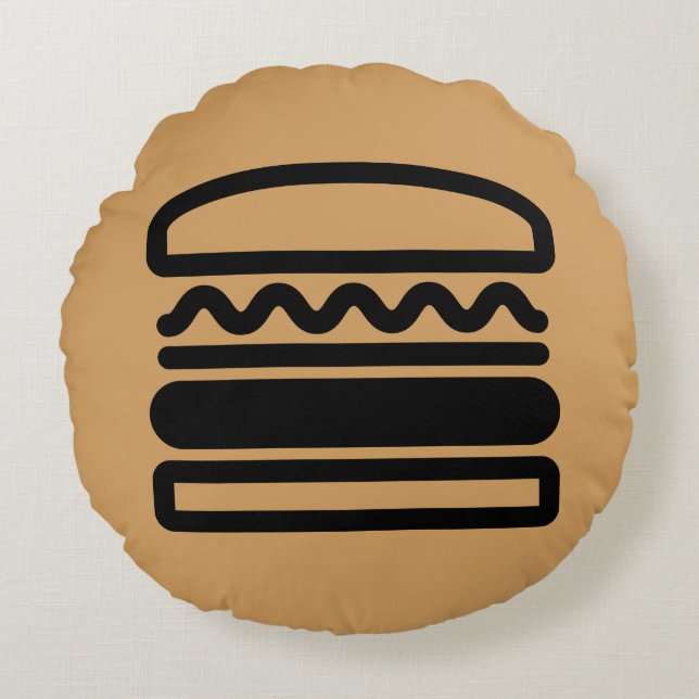 Burger Dreams Round Cushion (Front)