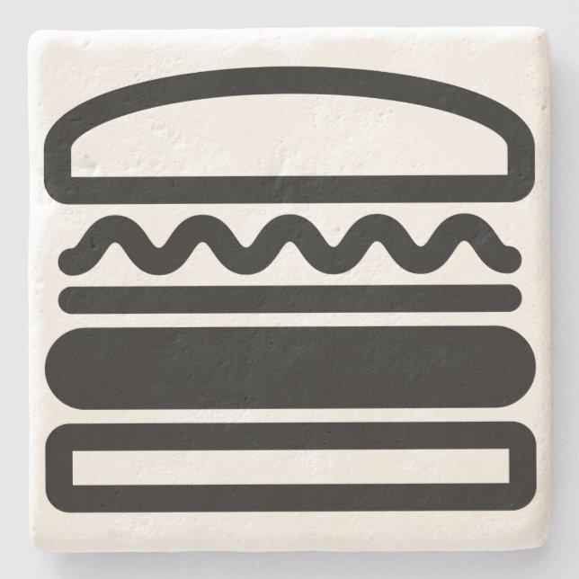 Burger Dreams Stone Coaster (Front)