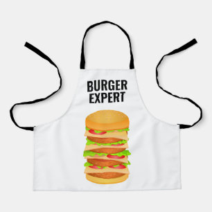 Burger Expert All-Over Print Apron for Sale