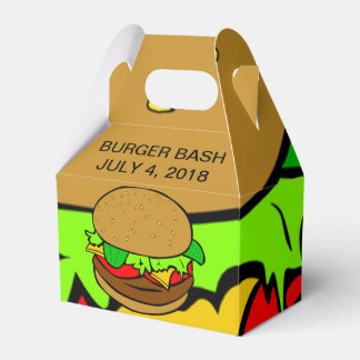 BURGER FAVOR-BURGER BASH BARBECUE TABLE FAVOR FAVOUR BOX