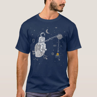 Burger Fishing, Fisher Astronaut Planets Cheesebur T-Shirt