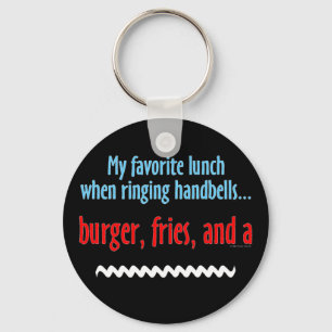 Burger, Fries and a Shake Key Ring