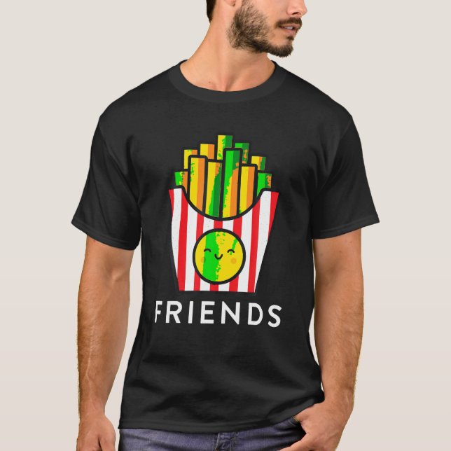 Burger Fries Best Friend T Shirts Matching BFF Out (Front)