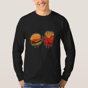 Burger Fries Foodie And Flirt T-Shirt
