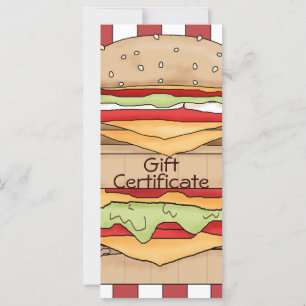 Burger Gift Certificate