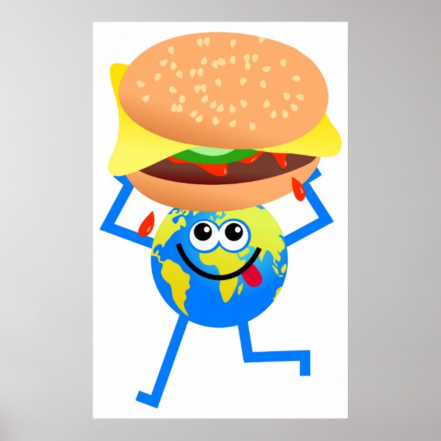 Burger Globe Poster (Front)
