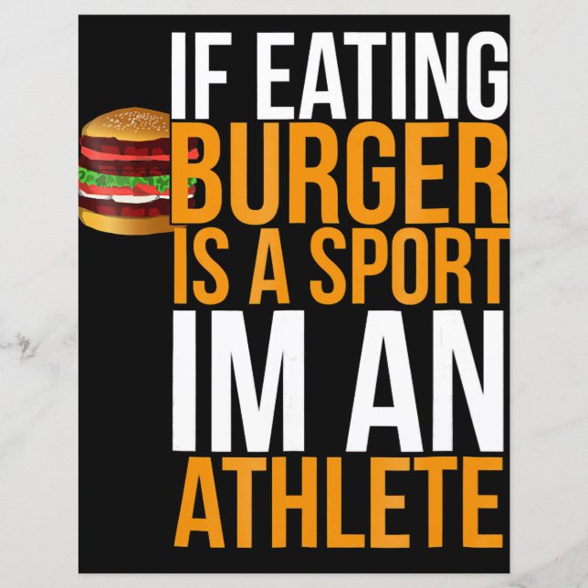 Burger Hamburger BBQ Humour Funny Pun Gift Idea (Front)