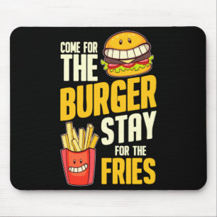 Burger hamburger bbq meat - cheeseburger mouse mat