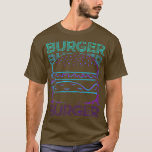 Burger Hamburger Cheeseburger Retro Gift T-Shirt