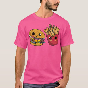 Burger Hamburger French Fries Fast Food Lover T-Shirt