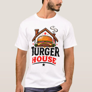 🍔 Burger House Restaurant Kitchen Staff Team 👨 T-Shirt