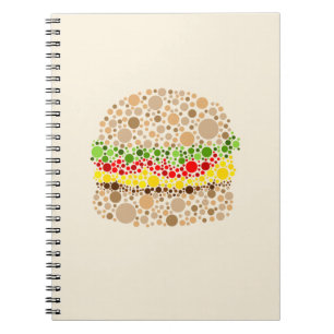 Burger In Dots Notebook