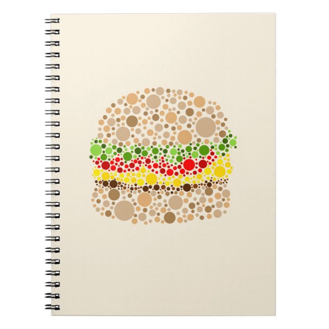 Burger In Dots Notebook (Front)