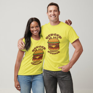 Burger is my happy dosage vintage quote T-Shirt