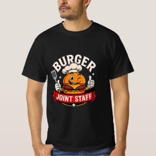 🍔 Burger Joint Staff Restaurant Team Crew 👨🍳 T-Shirt