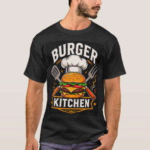 🍔 Burger Kitchen Crew Creative Restaurant Staff T-Shirt