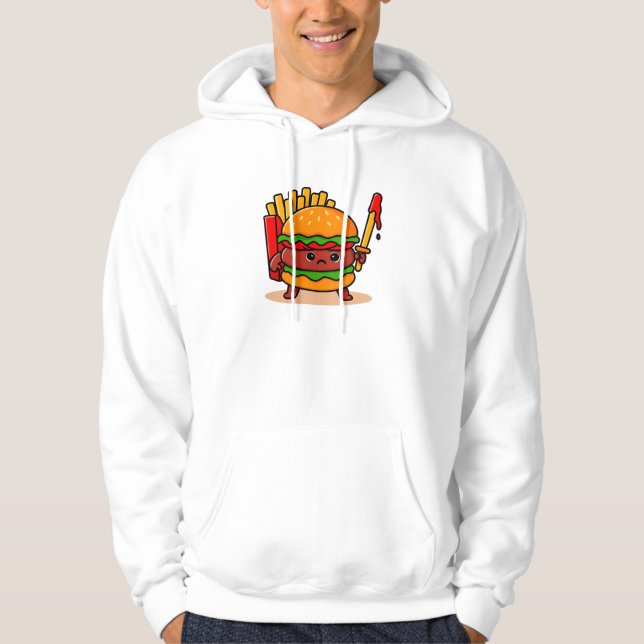 Burger Knight Hoodie (Front)
