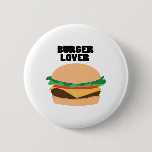 Burger Lover 6 Cm Round Badge