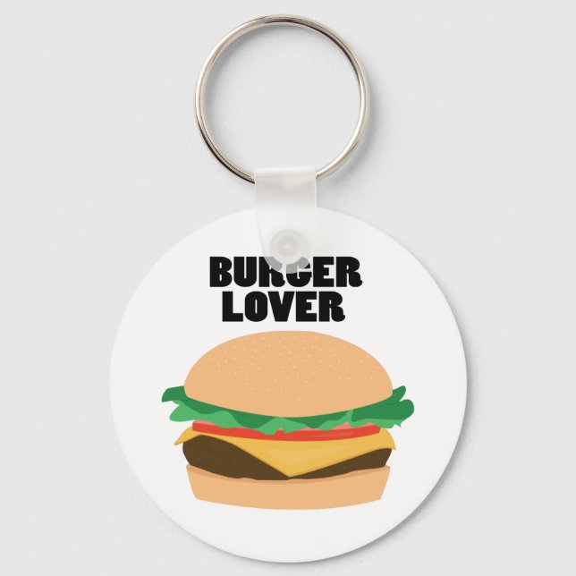 Burger Lover Key Ring (Front)