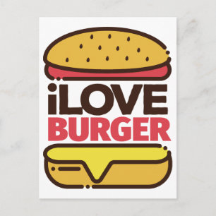 Burger Lover postcard