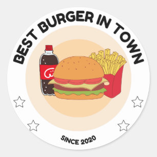 Burger Lover Restaurant Sticker