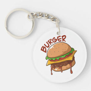 Burger Lovers Key Ring