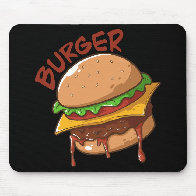 Burger Lovers Mouse Mat (Front)