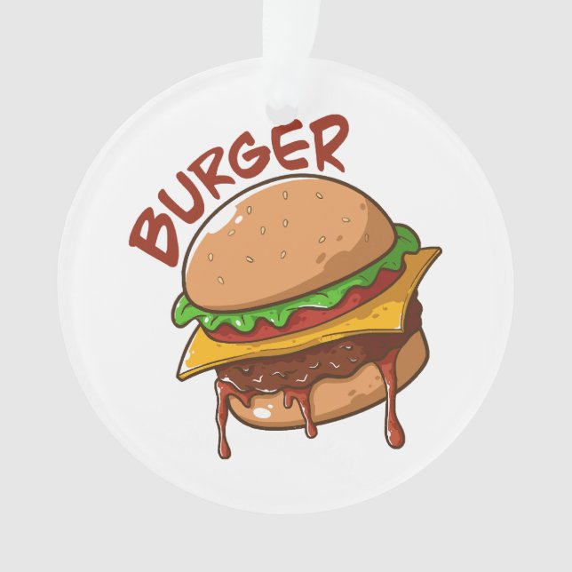 Burger Lovers Ornament (Front)