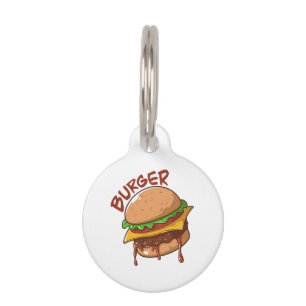Burger Lovers Pet Tag