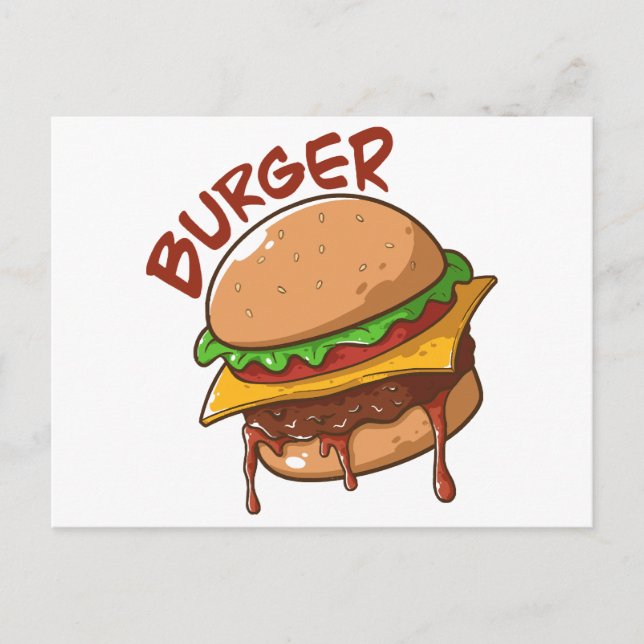 Burger Lovers Postcard (Front)