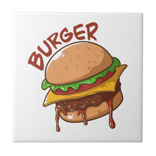 Burger Lovers Tile (Front)
