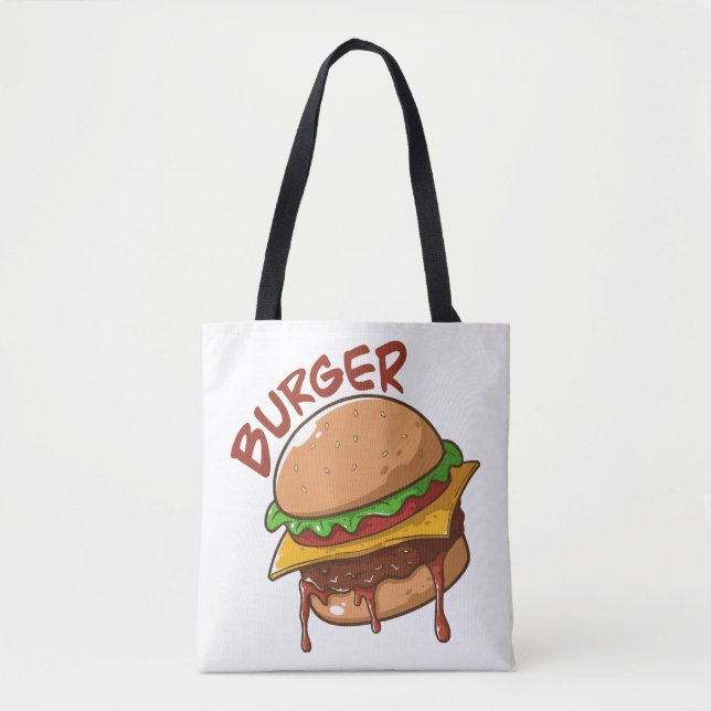 Burger Lovers Tote Bag (Front)