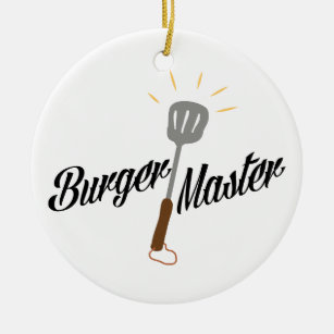 Burger Master Ceramic Tree Decoration