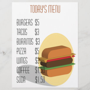 Burger Menu
