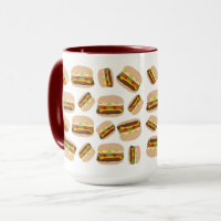 Burger Pattern Fun Foodie