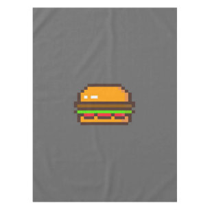 Burger Pixel Art Blanket Tablecloth