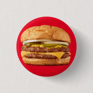 BURGER PLUS 2     3 CM ROUND BADGE