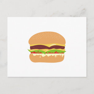 burger postcard