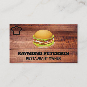 Burger Restaurant Business Card
