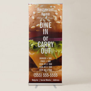 Burger Retractable Banner
