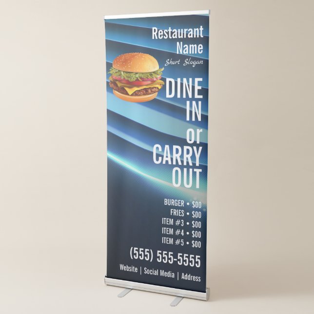 Burger Retractable Banner (3/4)