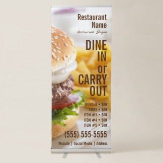 Burger Retractable Banner