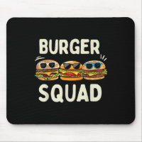 Burger Squad Funny Hamburger Fast Foodie Lovers Bu
