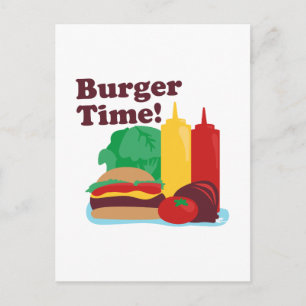Burger Time! Postcard