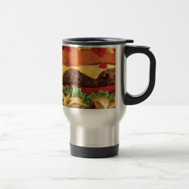 burger travel mug (Right)