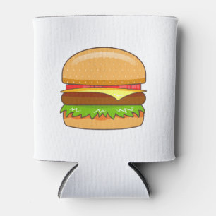Burger Vector Illustration Can Cooler