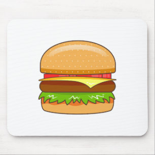  Burger Vector Illustration Mouse Mat