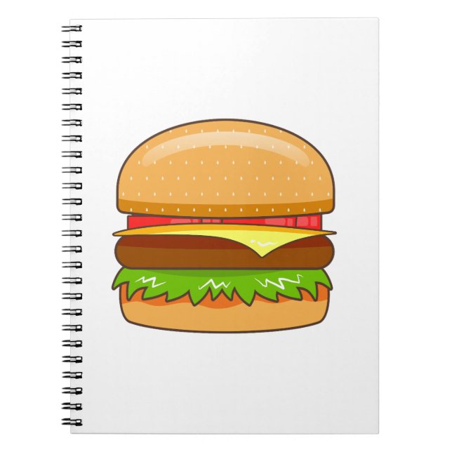  Burger Vector Illustration Notebook (Front)