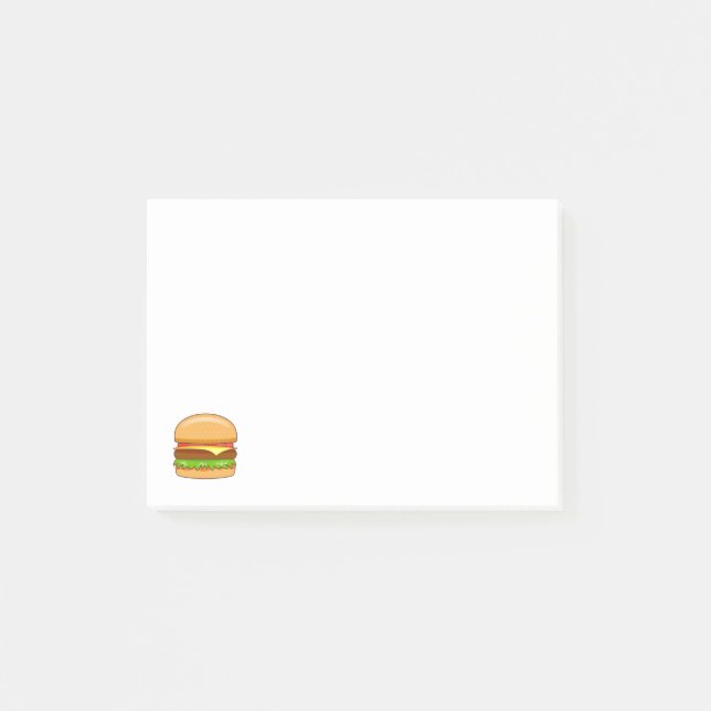  Burger Vector Illustration Post-it Notes (Front)