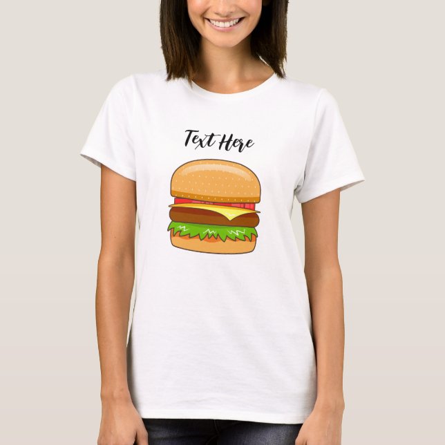  Burger Vector Illustration T-Shirt (Front)